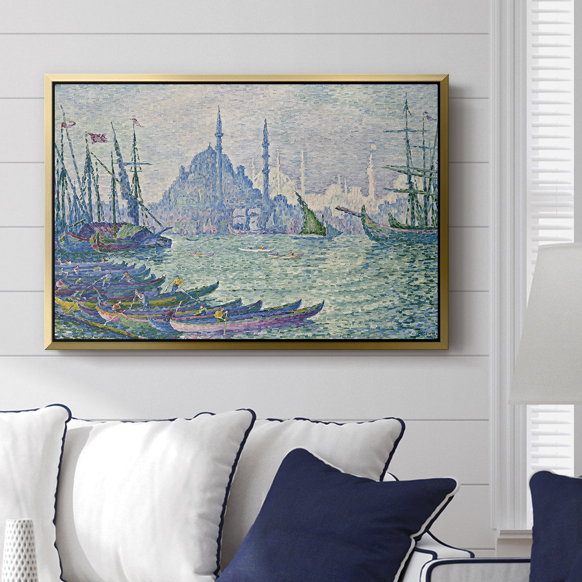 The Golden Horn, Minarets, 1907 - Floater Framed Canvas Print