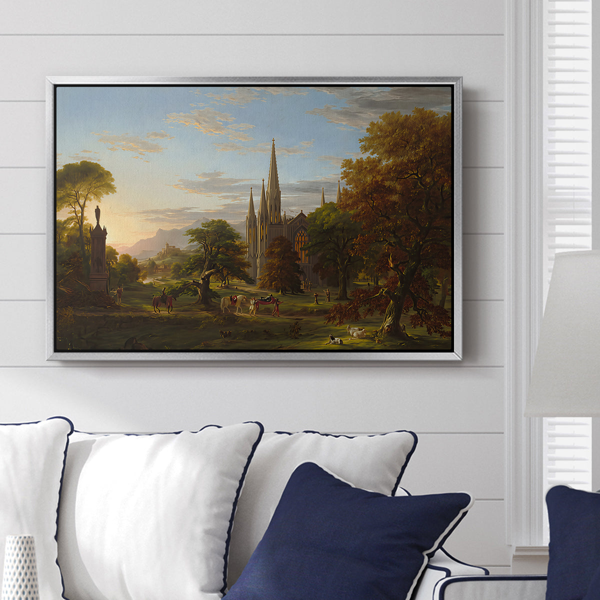 The Return, 1837 - Floater Framed Canvas Print