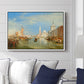 Venice: The Dogana and San Giorgio Maggiore, 1834 - Floater Framed Canvas Print