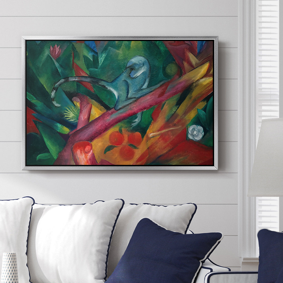 The Monkey, 1912 - Floater Framed Canvas Print