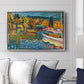 Study for Autumn Landscape with Boats, 1908 - Floater Framed Canvas Print