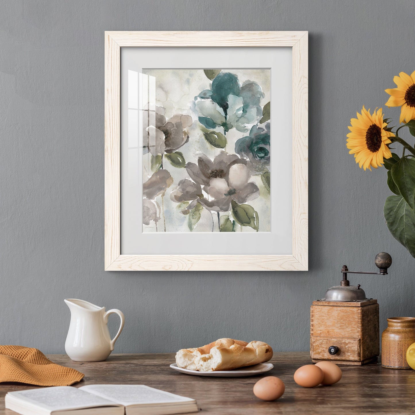 Topaz Garden II - Barnwood Framed Art Print