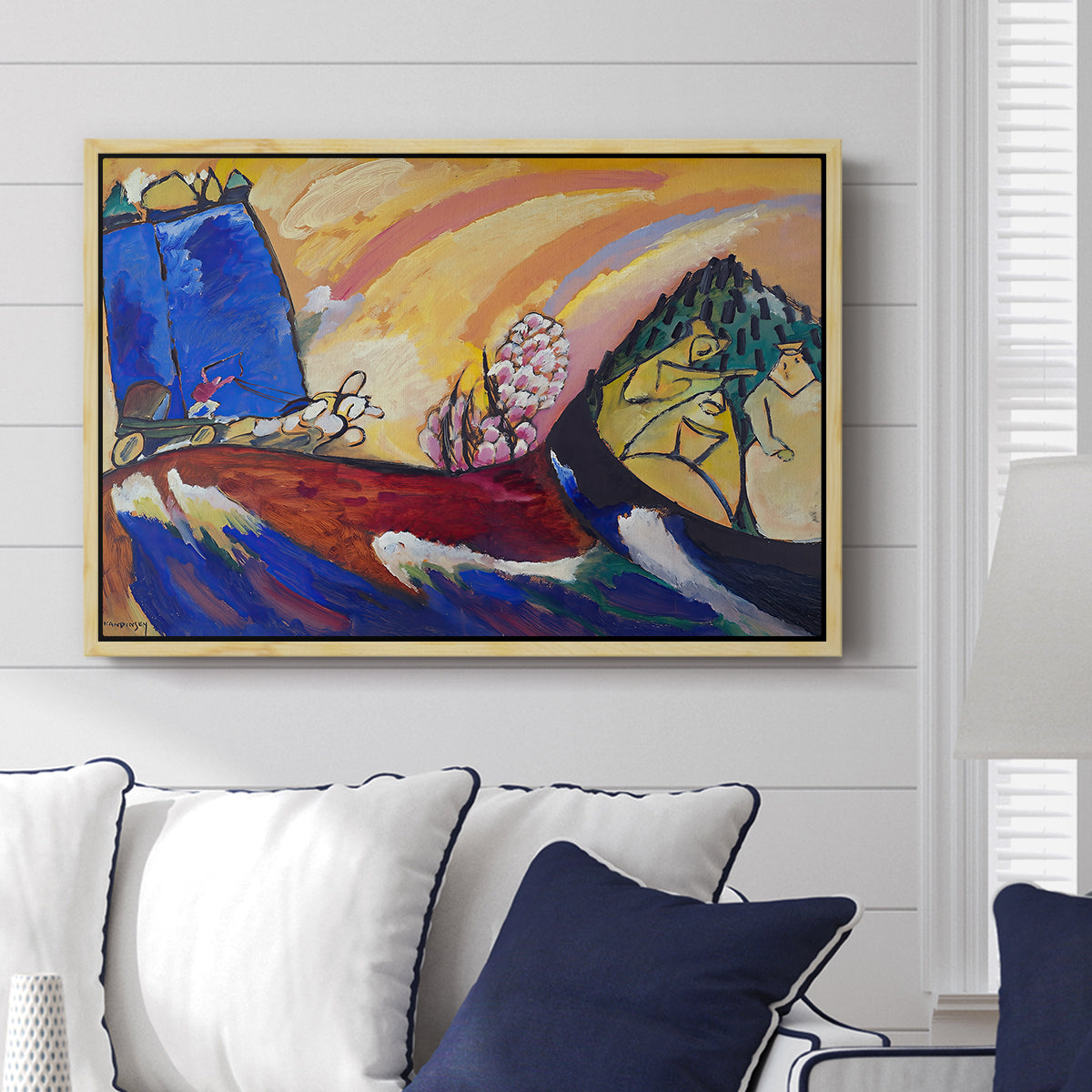 Painting with Troika, 1911 - Floater Framed Canvas Print