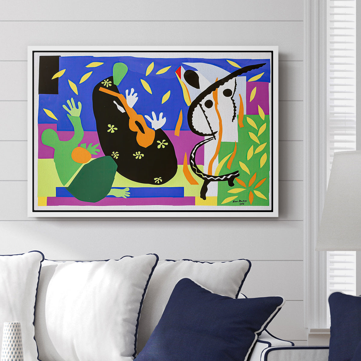 The Sorrows of the King, 1952 - Floater Framed Canvas Print