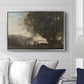 Dance Under the Trees at the Edge of the Lake, c. 1865-1870 - Floater Framed Canvas Print