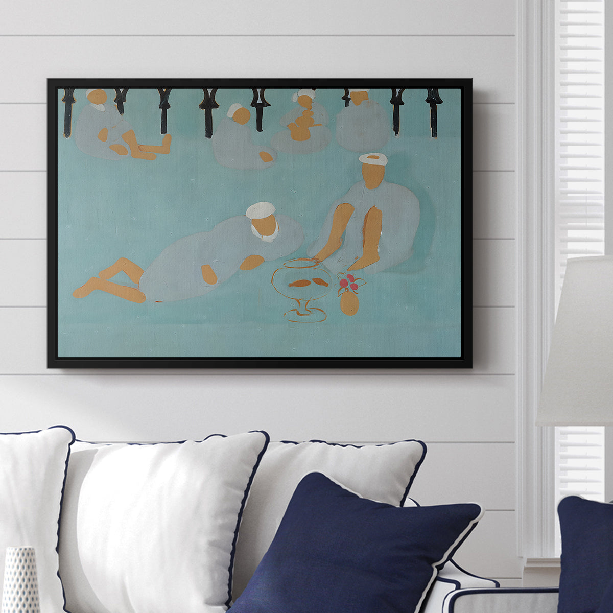 Arab Coffeehouse (Le café Maure), 1913 - Floater Framed Canvas Print