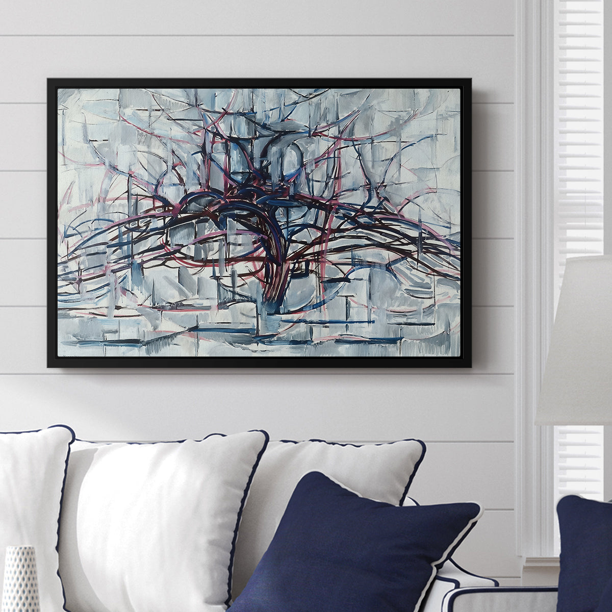 Horizontal Tree, 1912 - Floater Framed Canvas Print