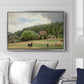 Farm with Grazing Cows (Bondegård med beitende kuer), 1892 - Floater Framed Canvas Print