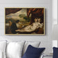 Venus and the Lute Player, c. 1565-1570 - Floater Framed Canvas Print