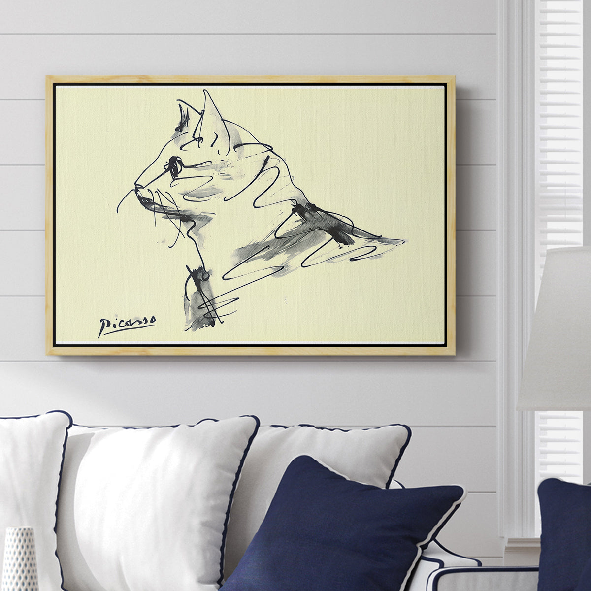 Cat (Le chat), c. 1961 - Floater Framed Canvas Print