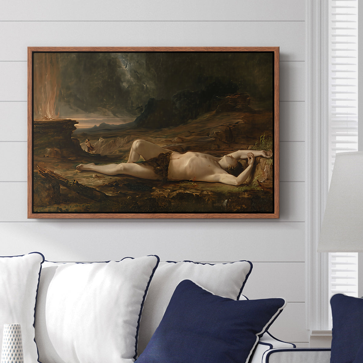 The Dead Abel, 1832 - Floater Framed Canvas Print