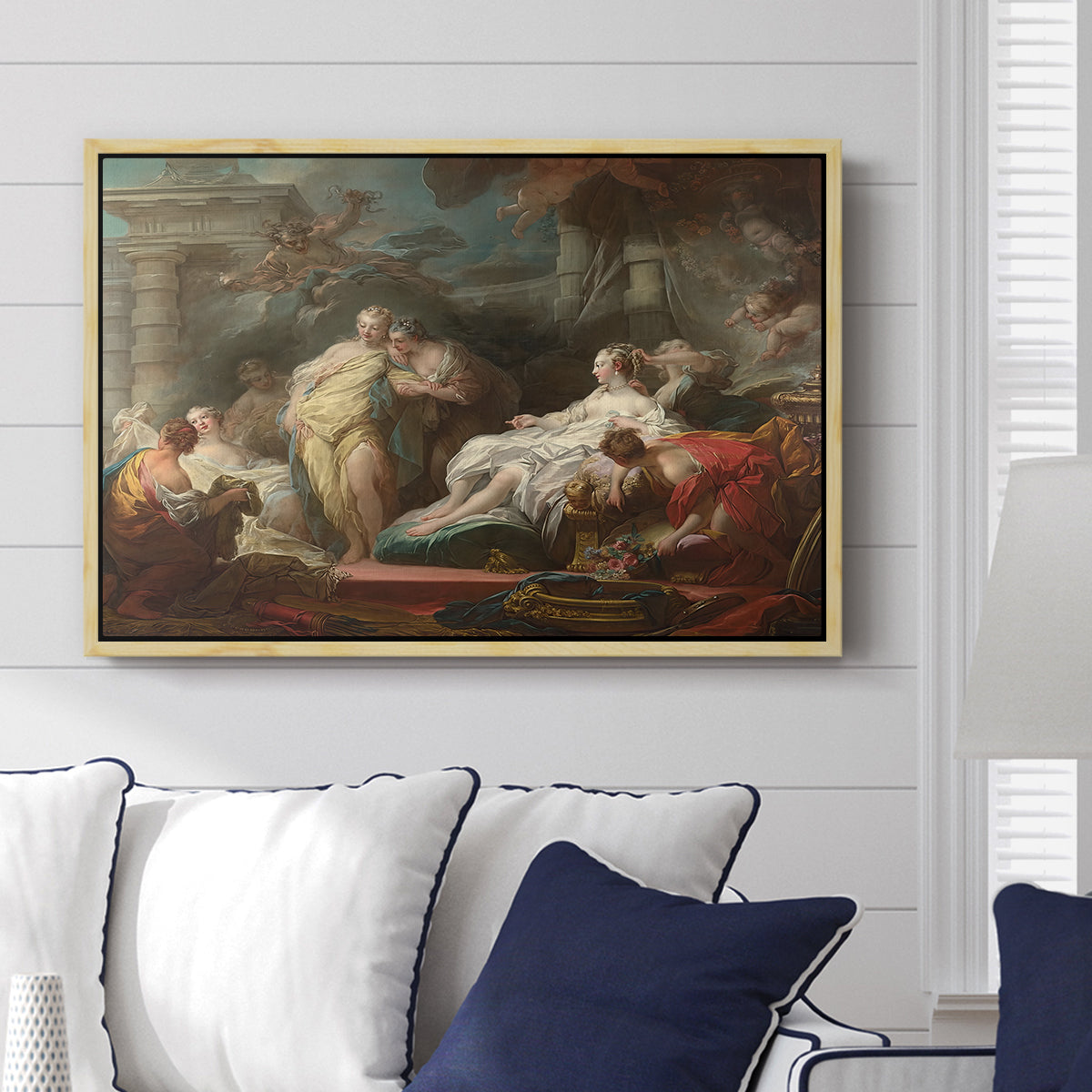 Psyche Showing Her Sisters Her Gifts from Cupid, 1753 - Floater Framed Canvas Print