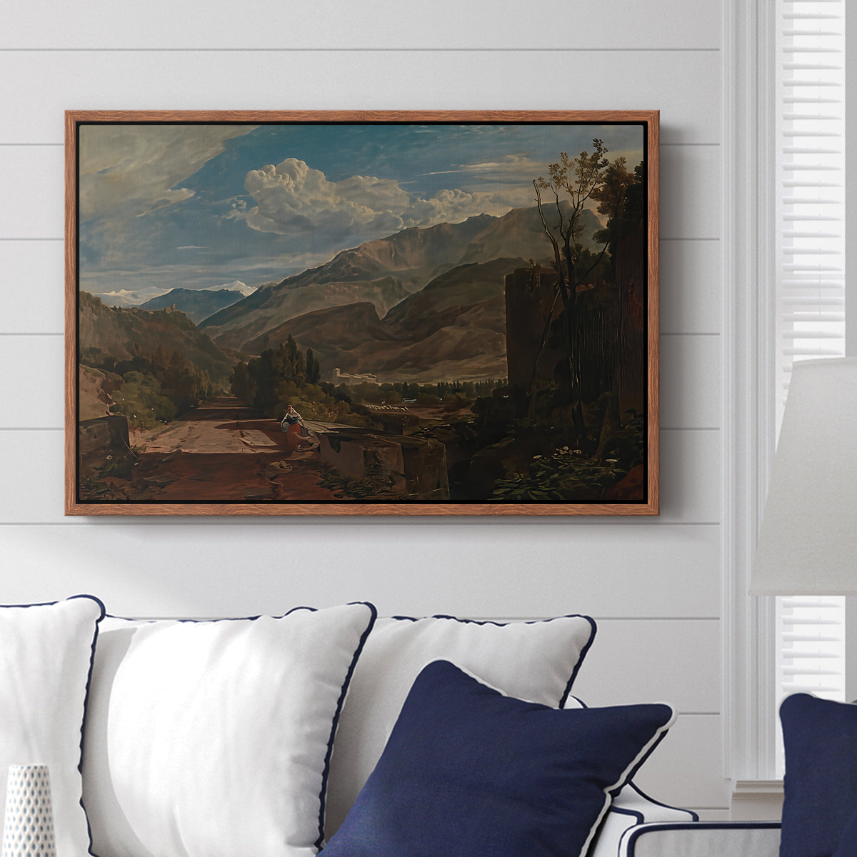 Bonneville, Savoy, 1803 - Floater Framed Canvas Print