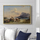 Shepherds and Cattle on Lake Attersee, 1852 - Floater Framed Canvas Print