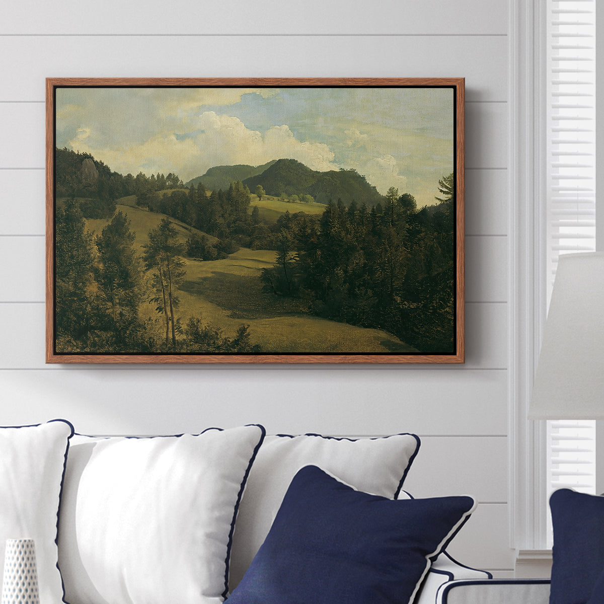 Landscape near Miesenbach, c. 1830 - Floater Framed Canvas Print
