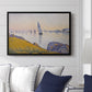 Evening Calm, Concarneau, Opus 220, 1891 - Floater Framed Canvas Print