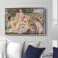 The Large Bathers, 1884-1887 - Floater Framed Canvas Print