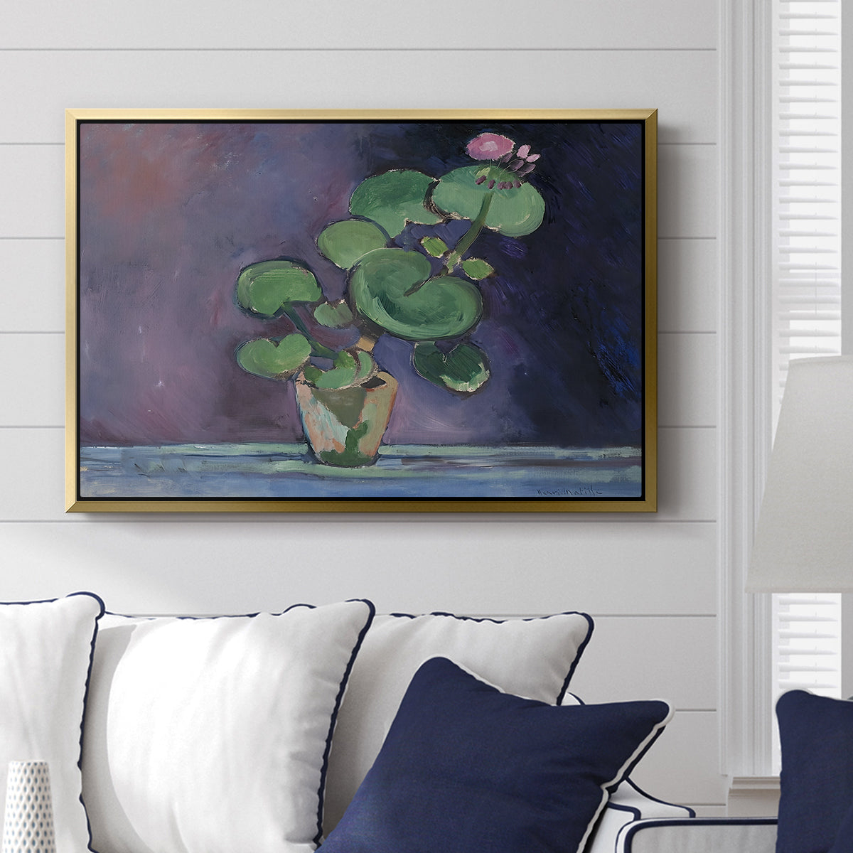 Geranium, 1909 - Floater Framed Canvas Print