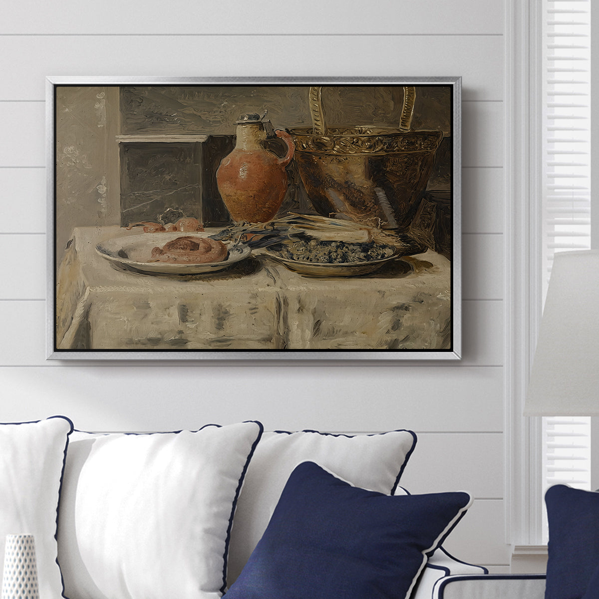 Still Life with Jar, c. 1881-1885 - Floater Framed Canvas Print