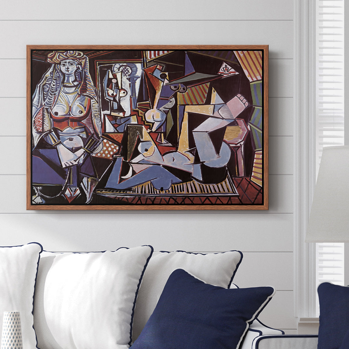 Women of Algiers (Version O), 1955 - Floater Framed Canvas Print