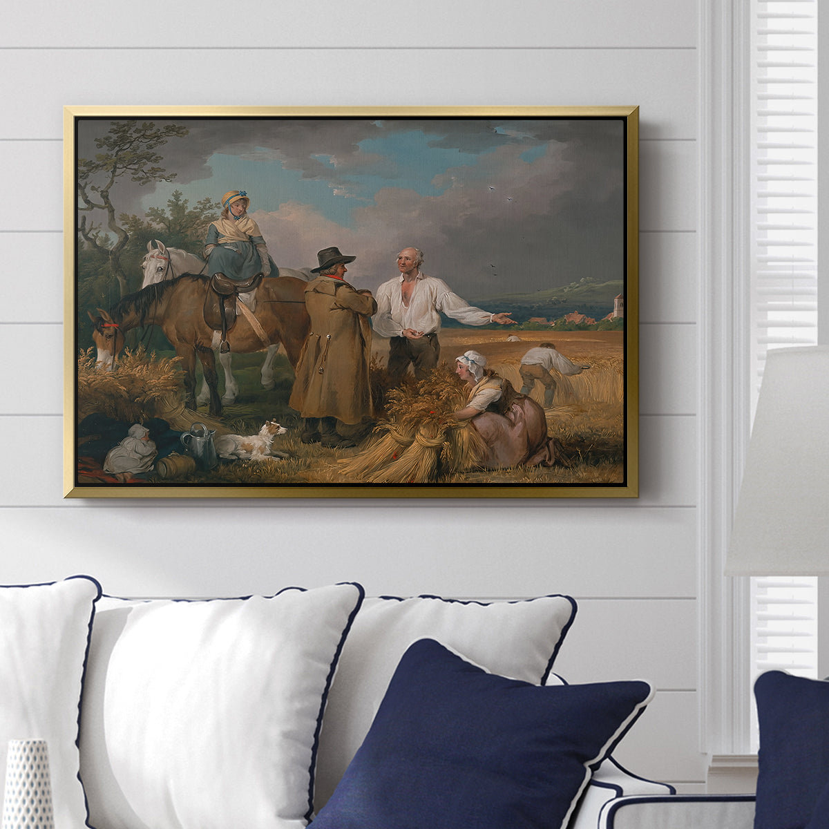 The Reapers, 1800 - Floater Framed Canvas Print