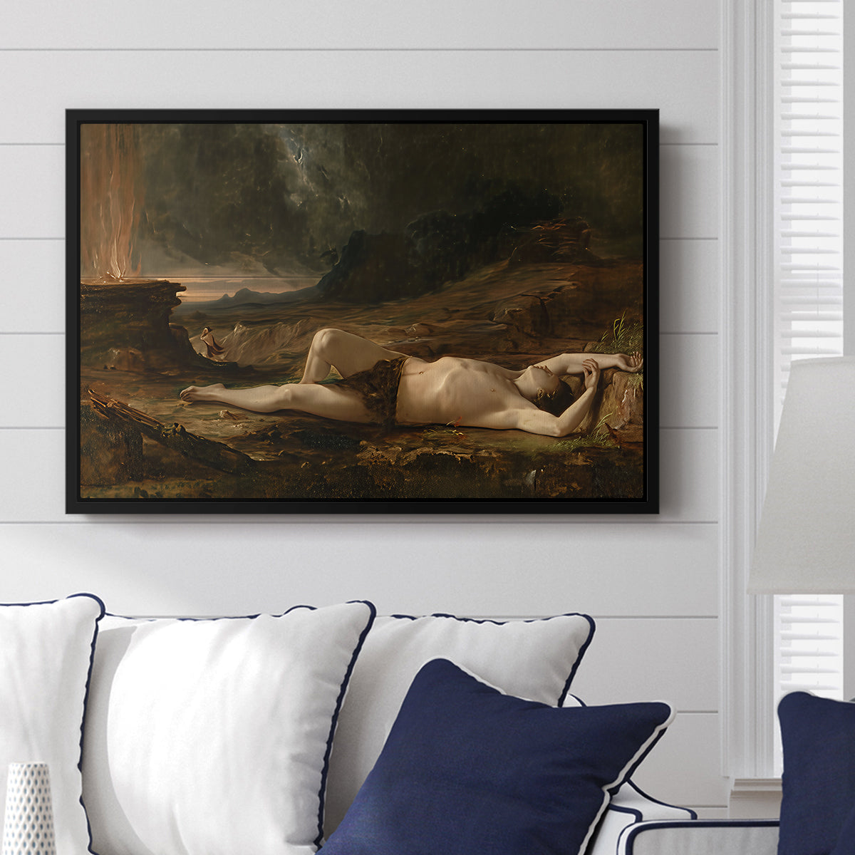 The Dead Abel, 1832 - Floater Framed Canvas Print