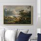Young Peasant Couple Resting in the Field, 1829 - Floater Framed Canvas Print