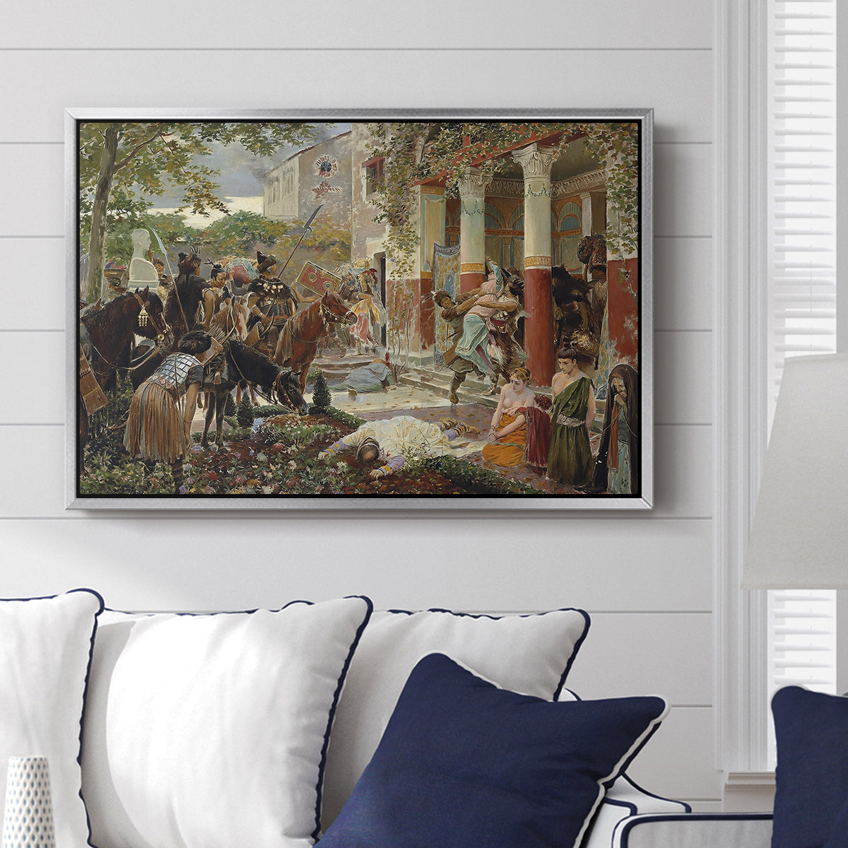 Onslaught of the Tartars, c. 1938 - Floater Framed Canvas Print