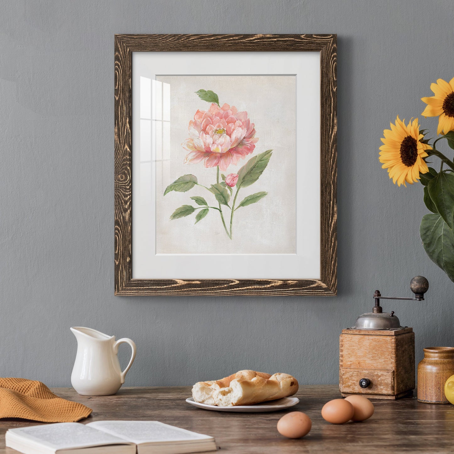 Grandiflora III - Premium Framed Print - Distressed Barnwood Frame - Ready to Hang