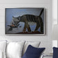 Cat Catching a Bird, 1939 - Floater Framed Canvas Print