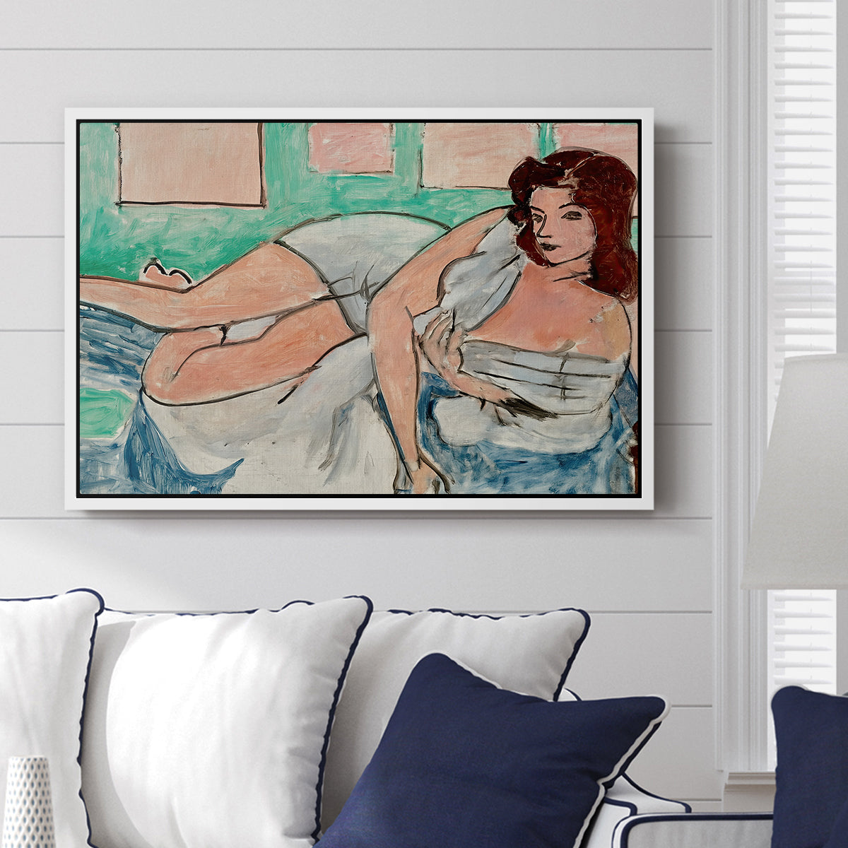 Nude in a Bathrobe (Nu au peignoir), 1941 - Floater Framed Canvas Print