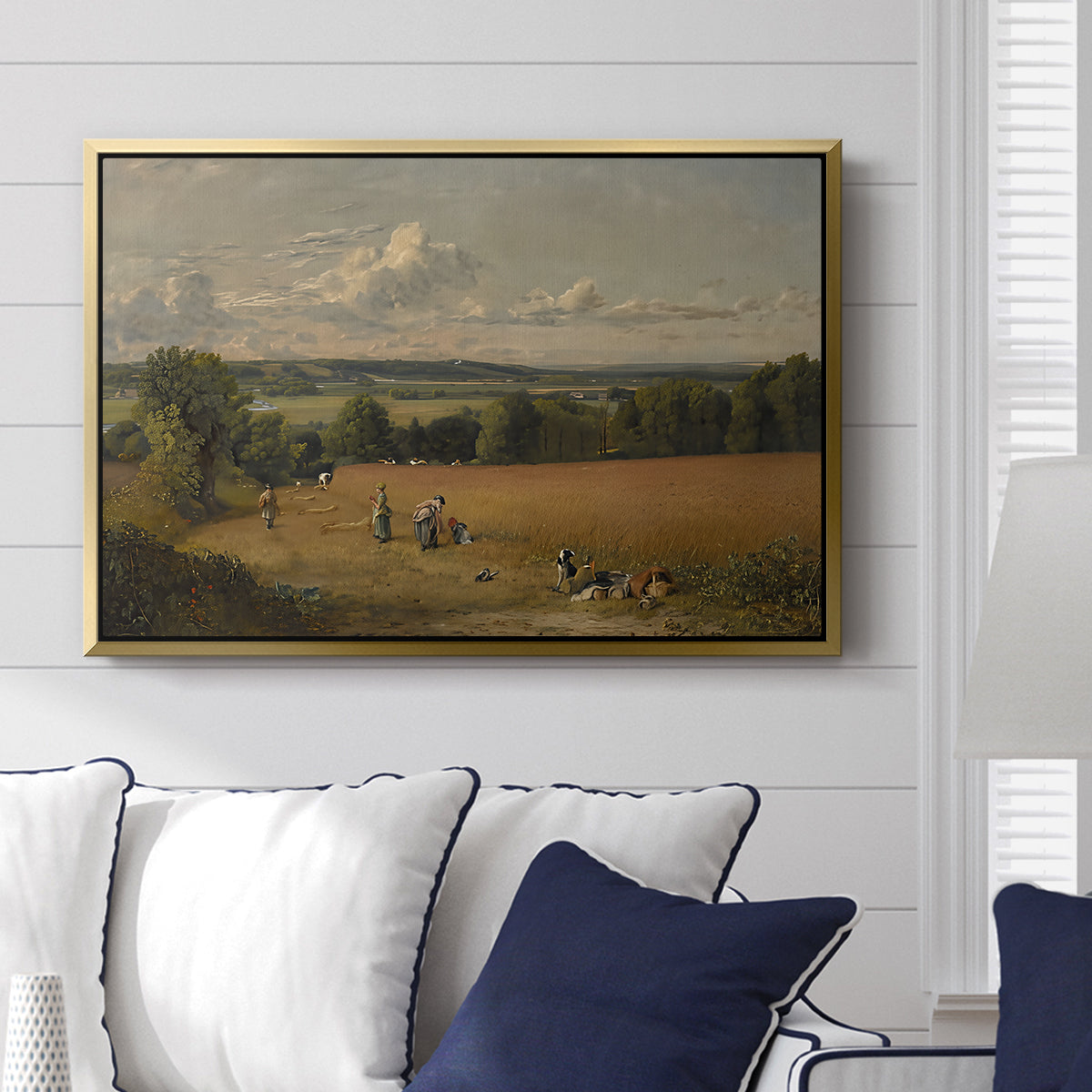 The Wheat Field, 1816 - Floater Framed Canvas Print