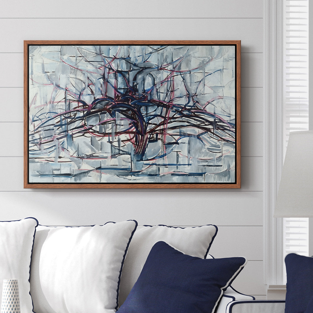 Horizontal Tree, 1912 - Floater Framed Canvas Print