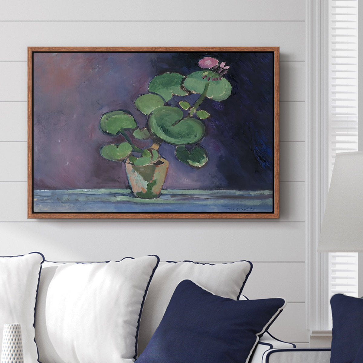 Geranium, 1909 - Floater Framed Canvas Print