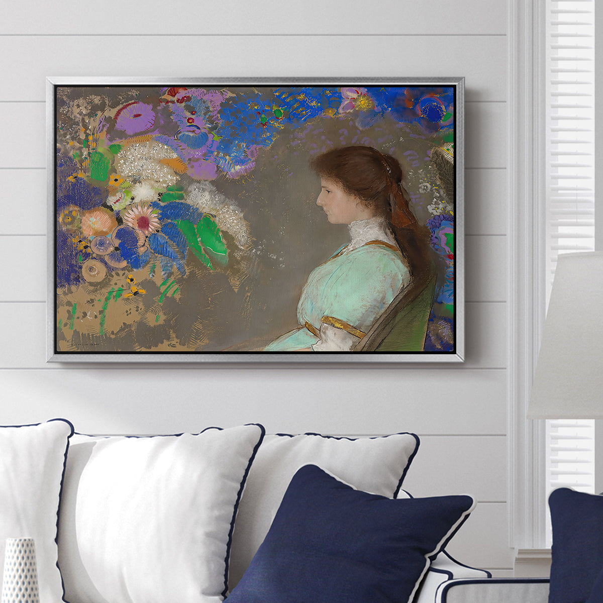 Portrait of Violette Heymann, 1910 - Floater Framed Canvas Print