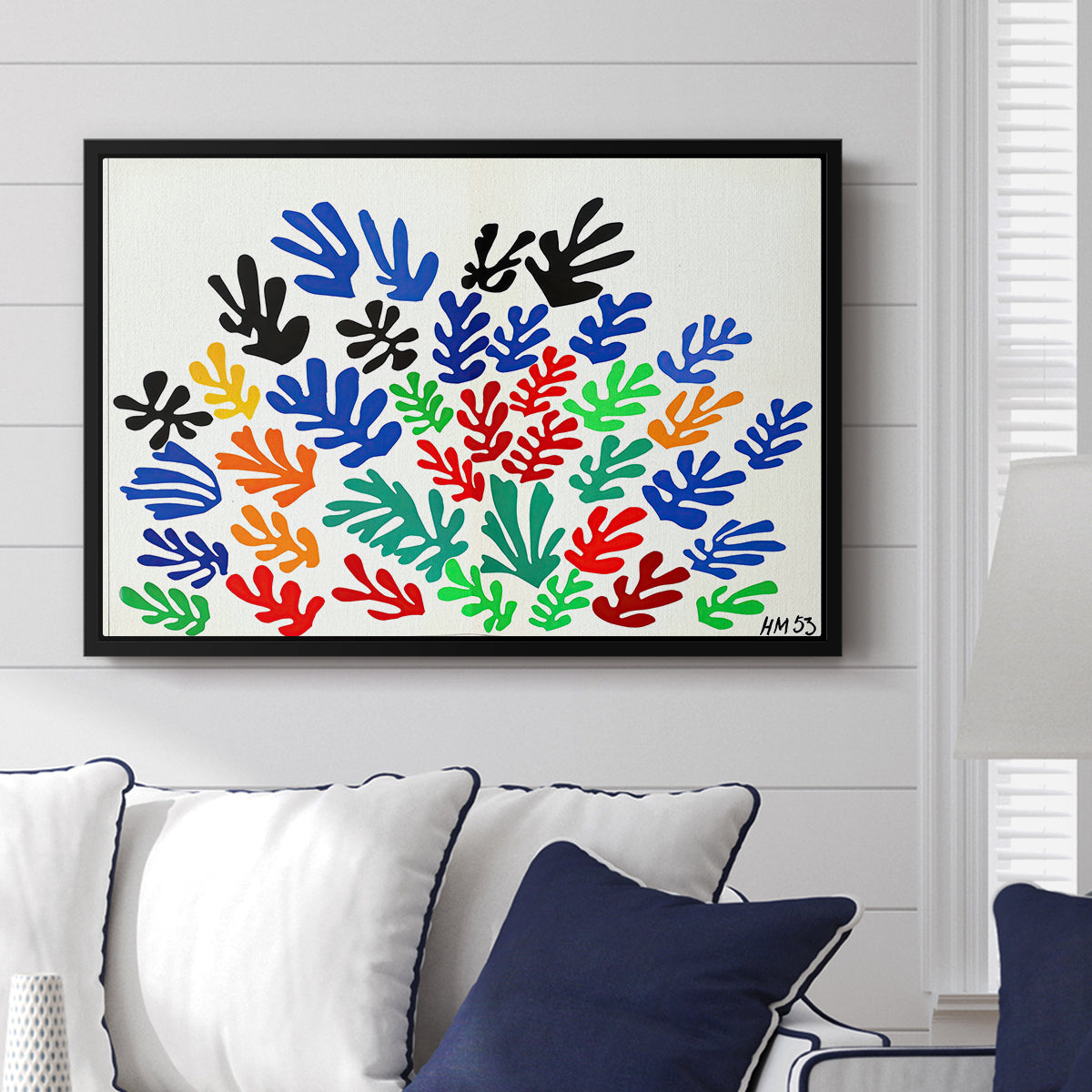 The Sheaf (La gerbe), 1953 - Floater Framed Canvas Print