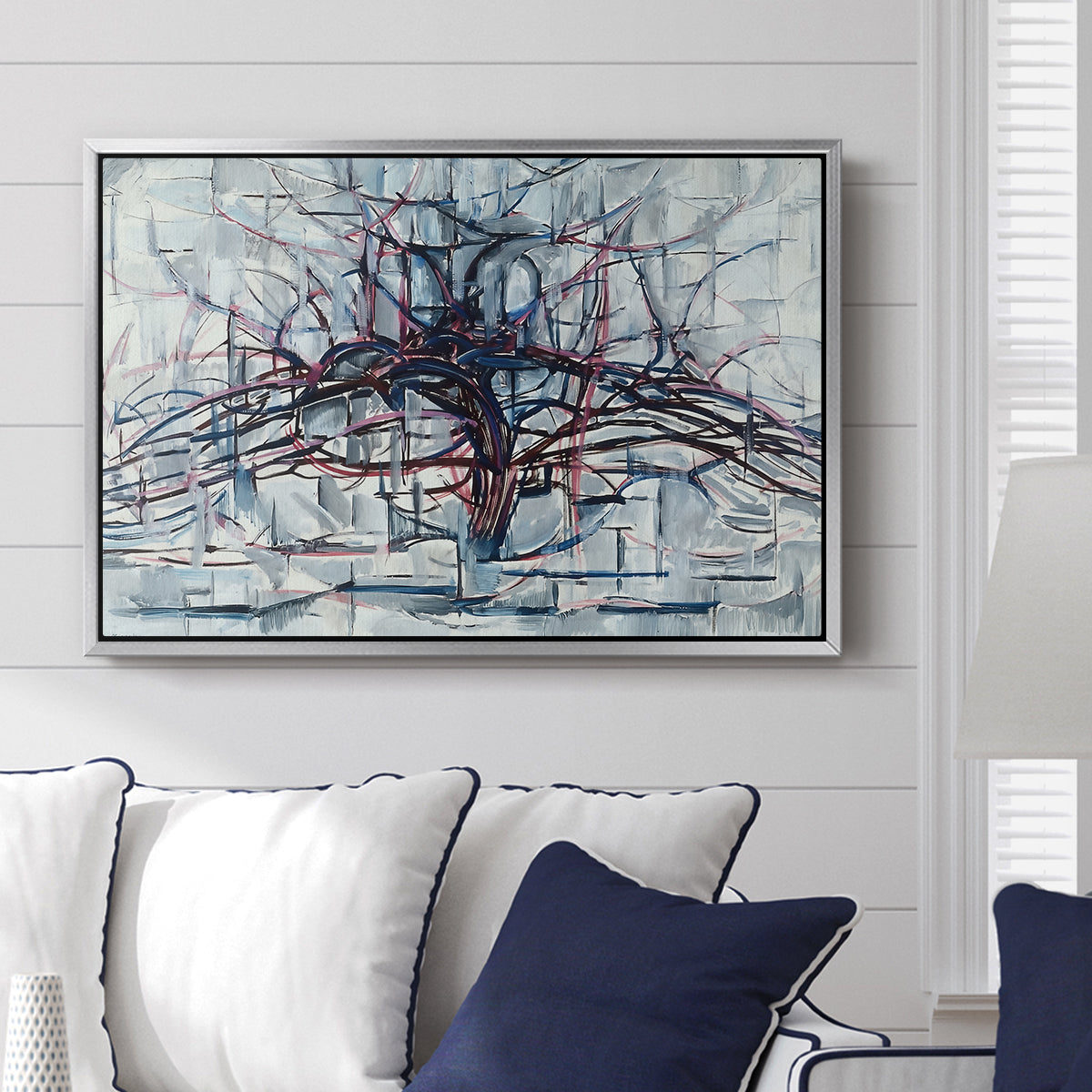 Horizontal Tree, 1912 - Floater Framed Canvas Print