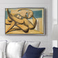 Figures at the Seaside (The Kiss), 1931 - Floater Framed Canvas Print