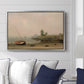 The Stranded Boat, 1863 - Floater Framed Canvas Print