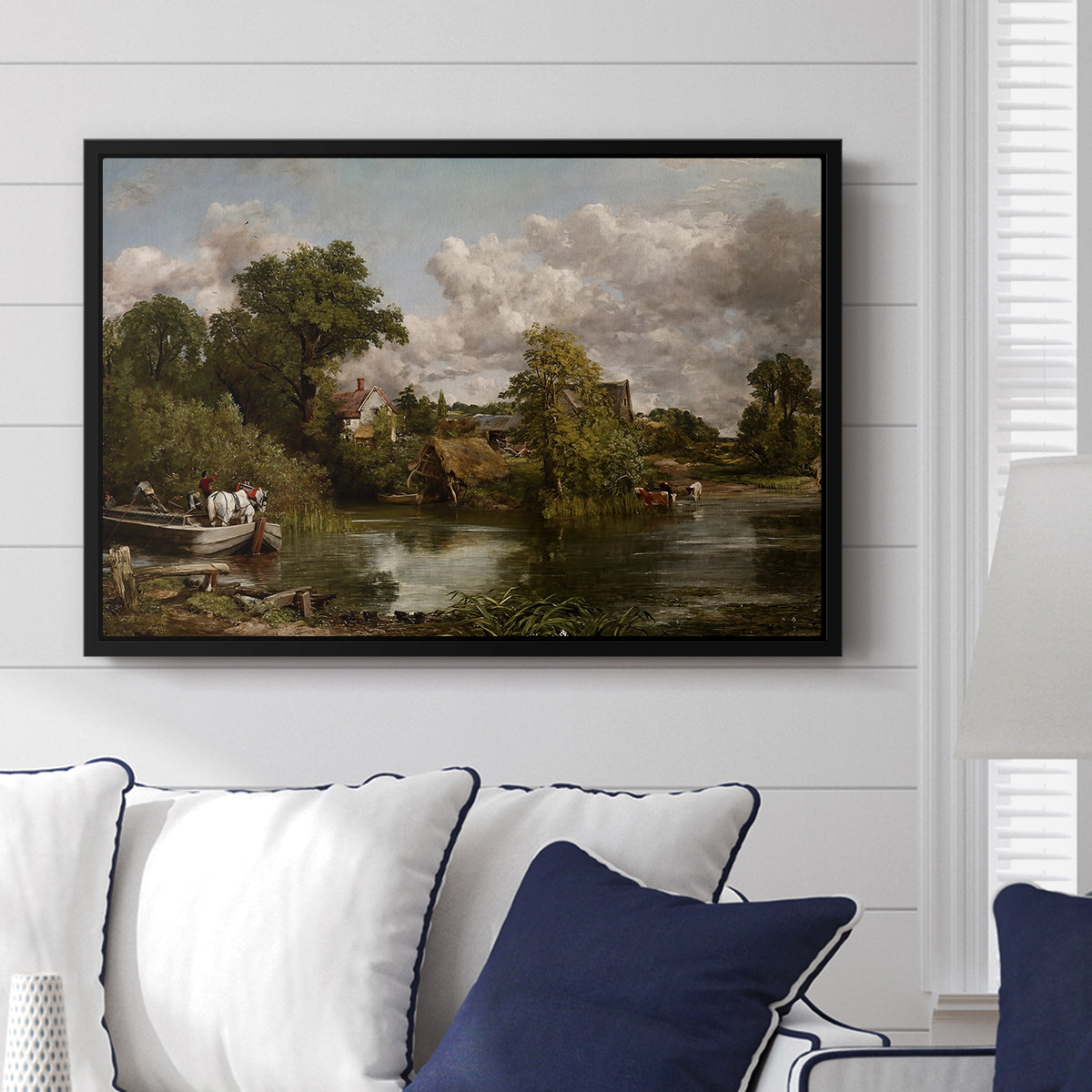 The White Horse, 1819 - Floater Framed Canvas Print