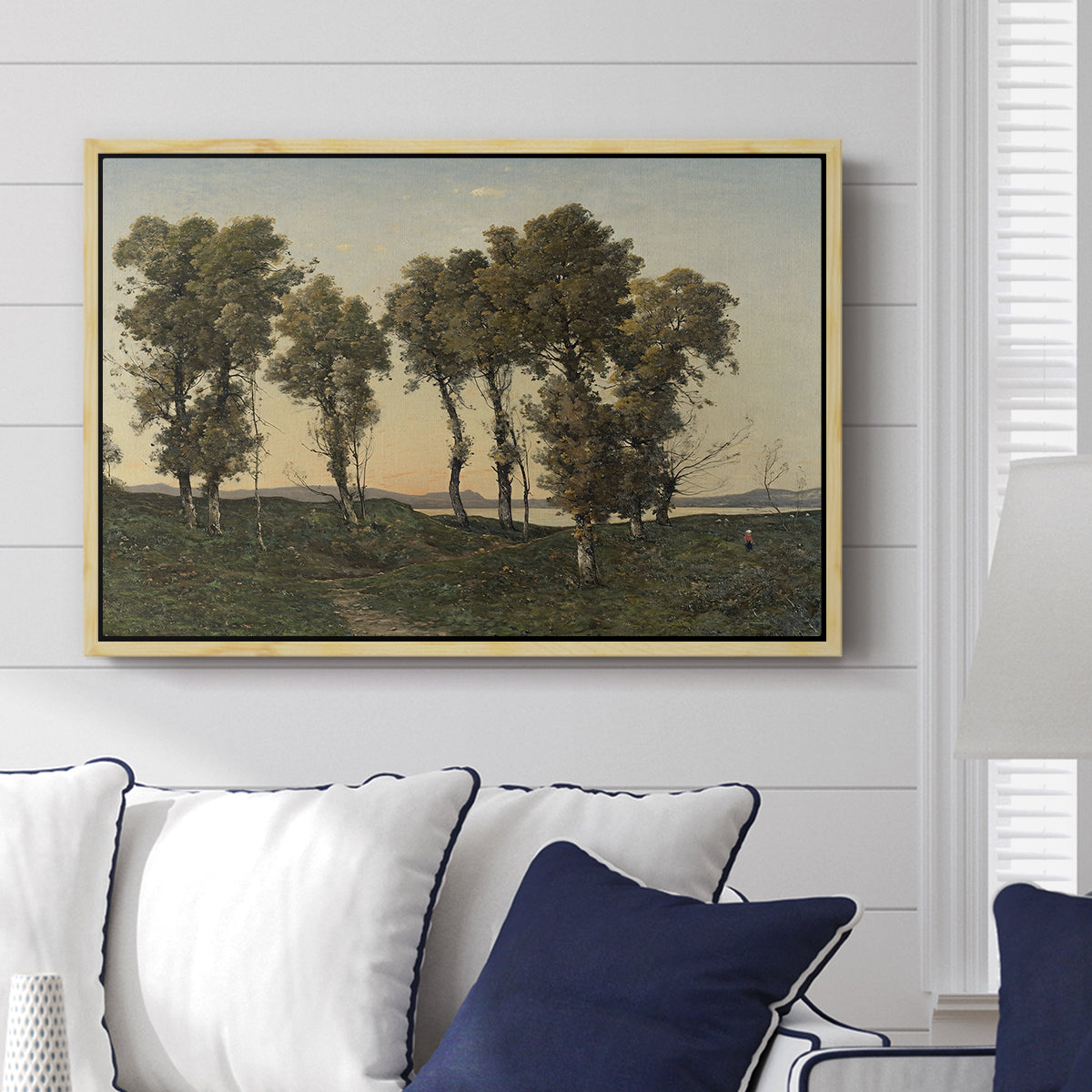 Autumn Evening, 1894 - Floater Framed Canvas Print