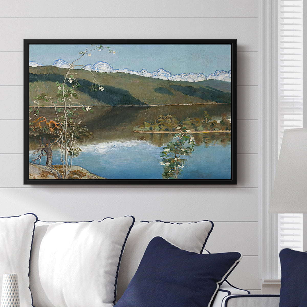 Thunderclouds on the Horizon, 1897 - Floater Framed Canvas Print