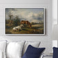 Two Horses on the Pasture, c. 1825 - Floater Framed Canvas Print