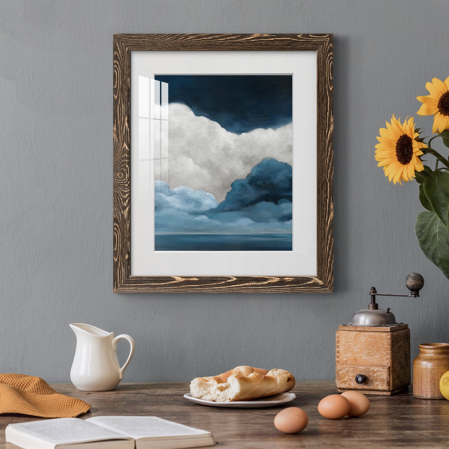 Nature's Drama I - Premium Framed Print - Distressed Barnwood Frame - Ready to Hang