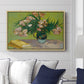 Vase with Oleanders and Books, 1888 - Floater Framed Canvas Print