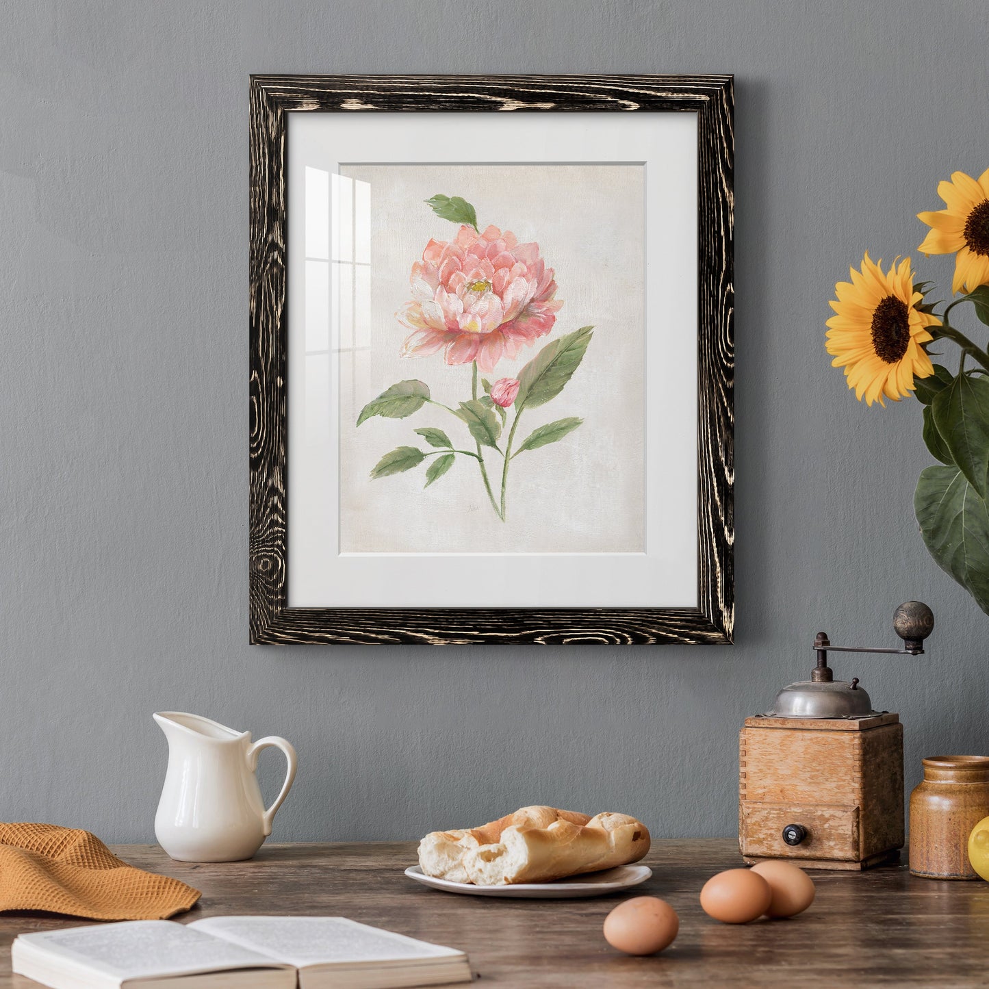 Grandiflora III - Premium Framed Print - Distressed Barnwood Frame - Ready to Hang