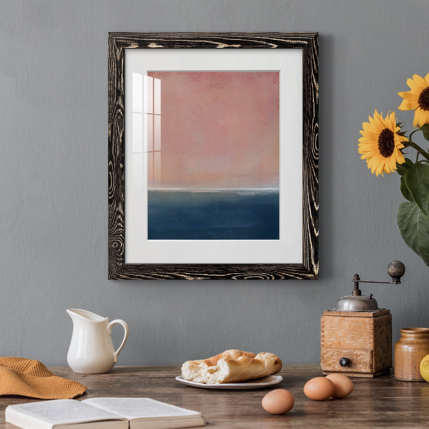 Sunset - Premium Framed Print - Distressed Barnwood Frame - Ready to Hang