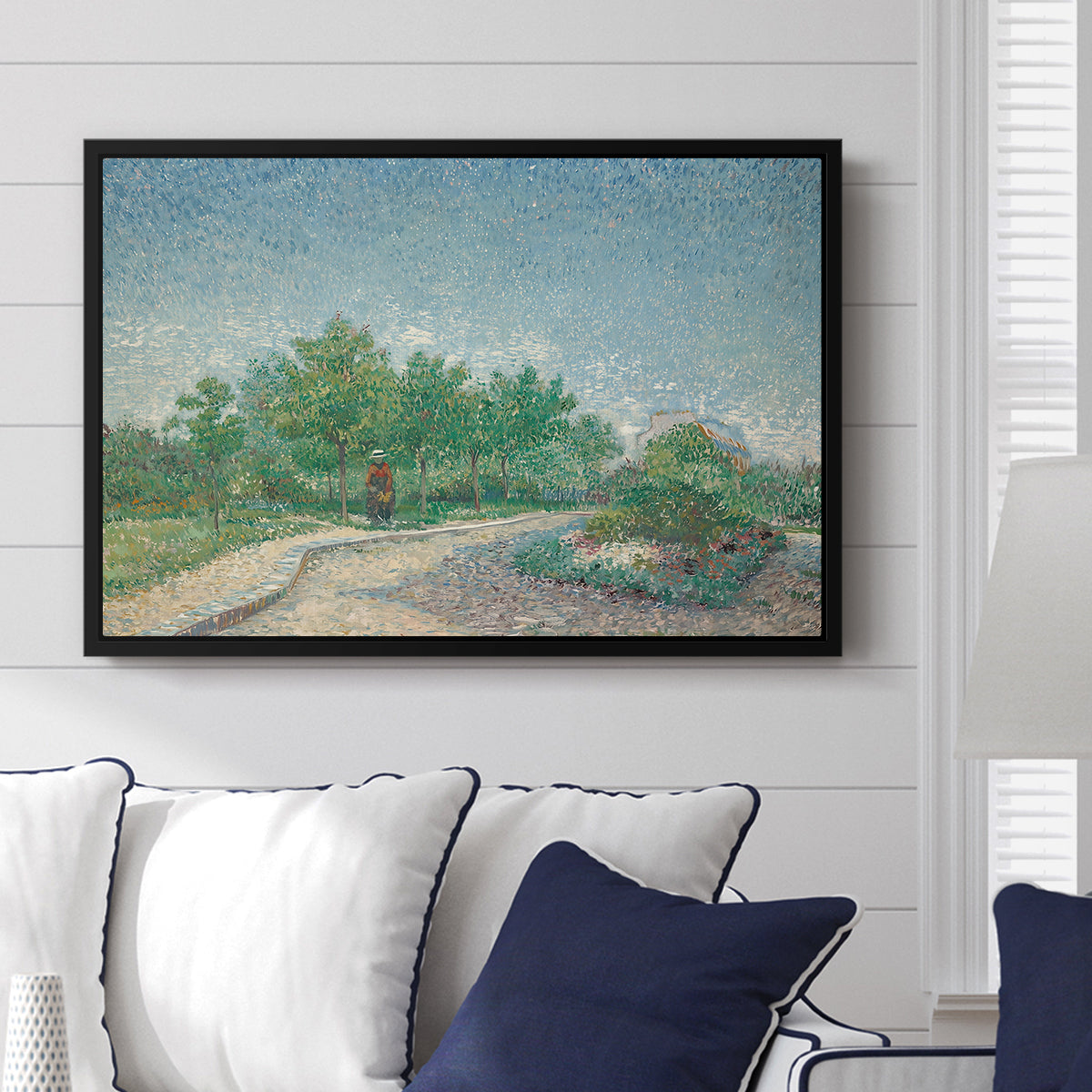 Square Saint-Pierre, Paris, 1887 - Floater Framed Canvas Print