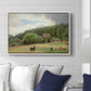 Farm with Grazing Cows (Bondegård med beitende kuer), 1892 - Floater Framed Canvas Print