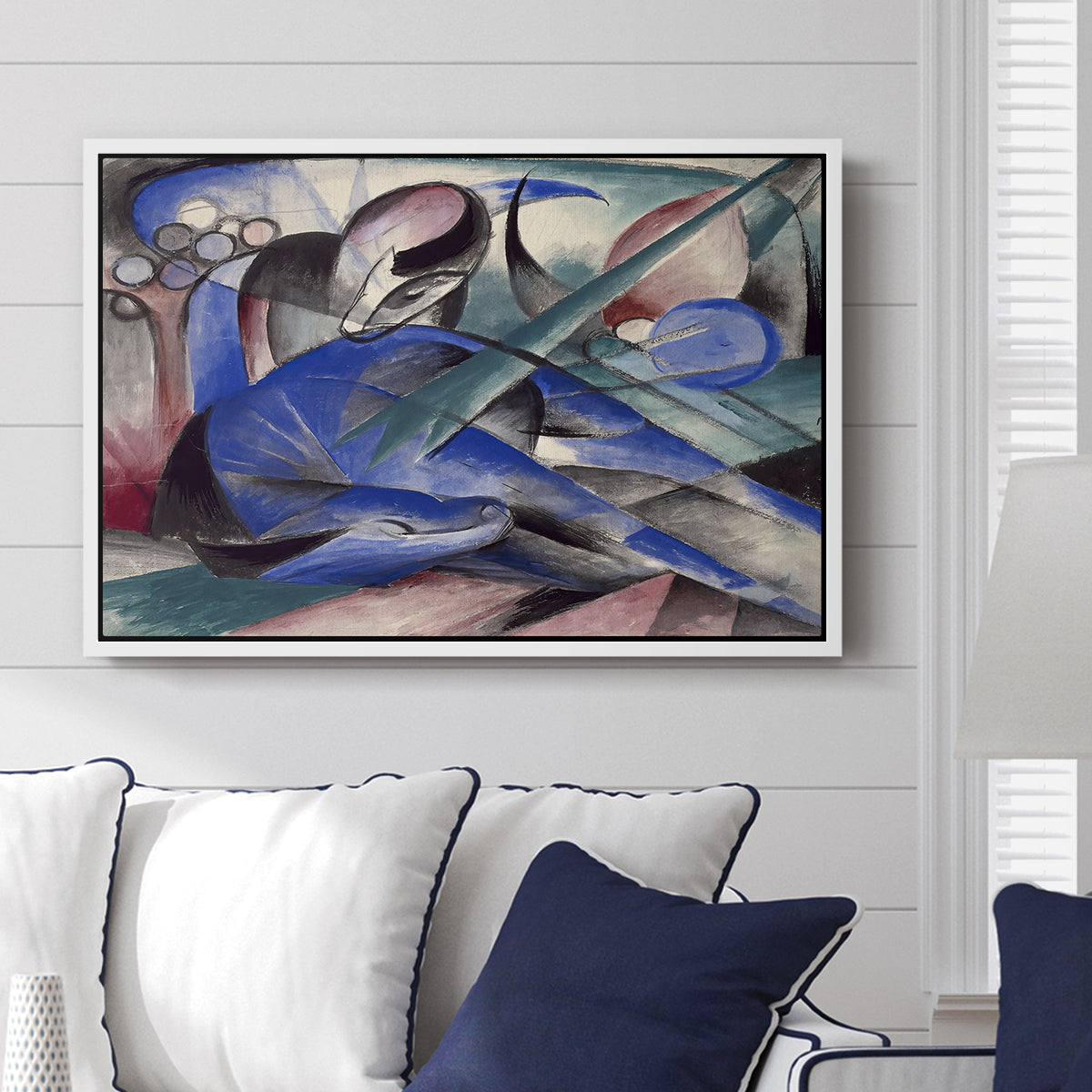 Dreaming Horse, 1913 - Floater Framed Canvas Print